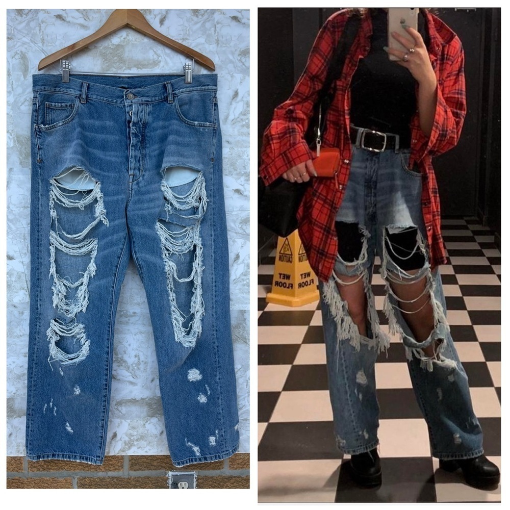 Ben Taverniti Unravel Project destroyed jeans size 29